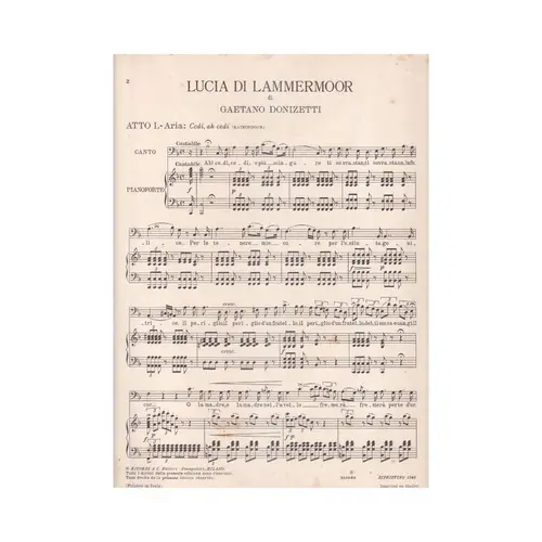 Lucia Di Lammermoor - Cedi, Ah, Cedi