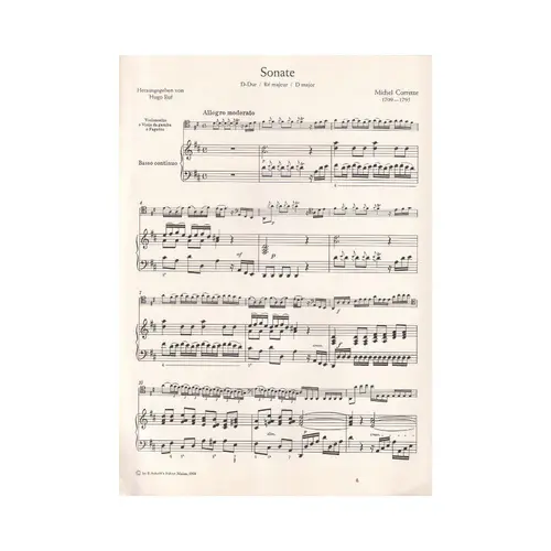Sonate D Dur fur violoncello
