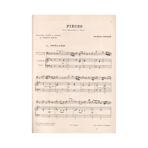 Pieces Pour Cello E Piano 1.Suite