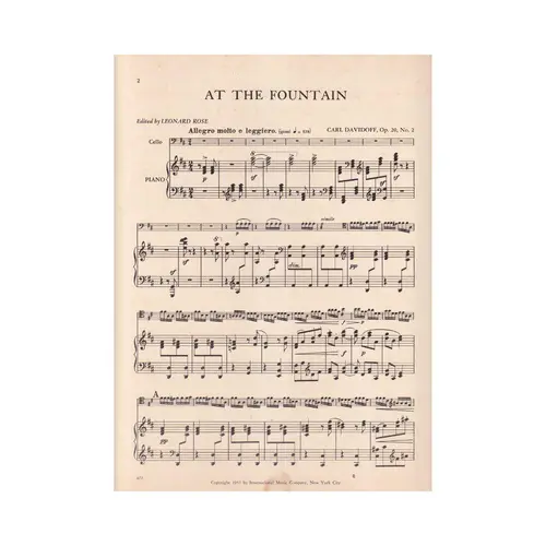 At The Fountain In D Major - Op.20 N.2