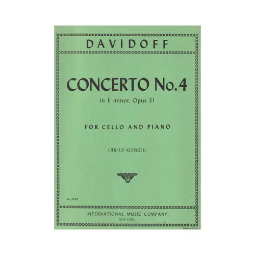 Concerto N.4 In E Min-Op.31
