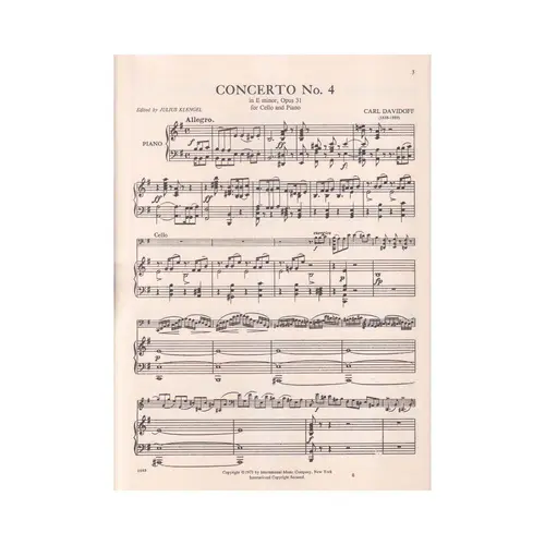 Concerto N.4 In E Min-Op.31