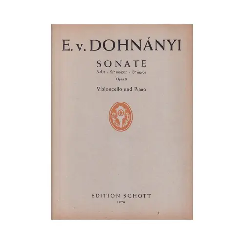 Sonate B Dur - Op.8  (Cello)