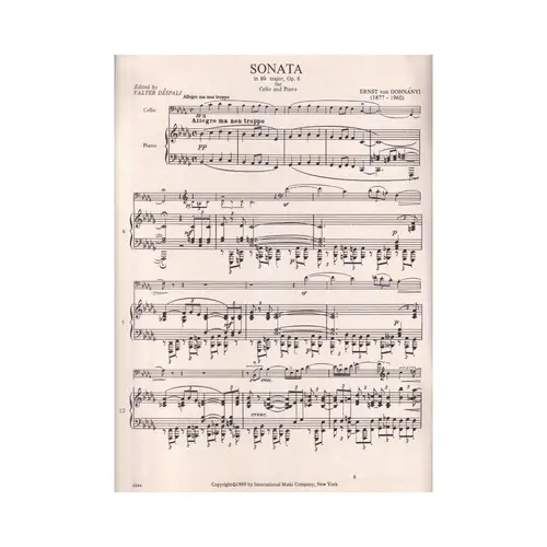 Sonta In Bb Major - Op.8