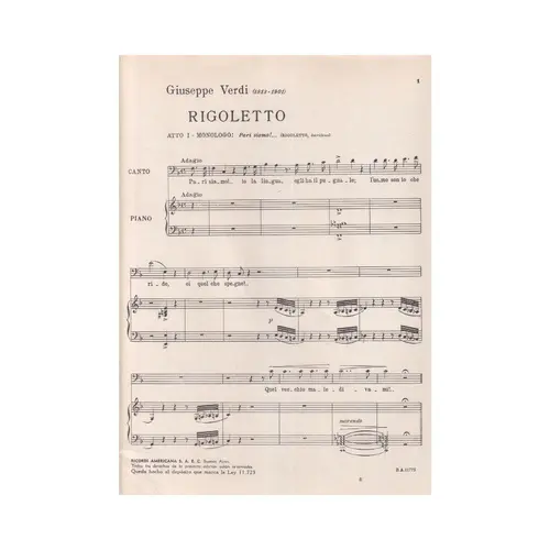 Rigoletto - Pari Siamo!  (Edição Antiga)
