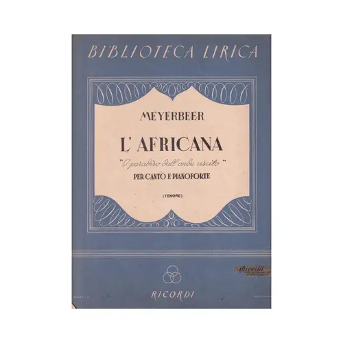L`Africana - O Paradiso Dall` Onde