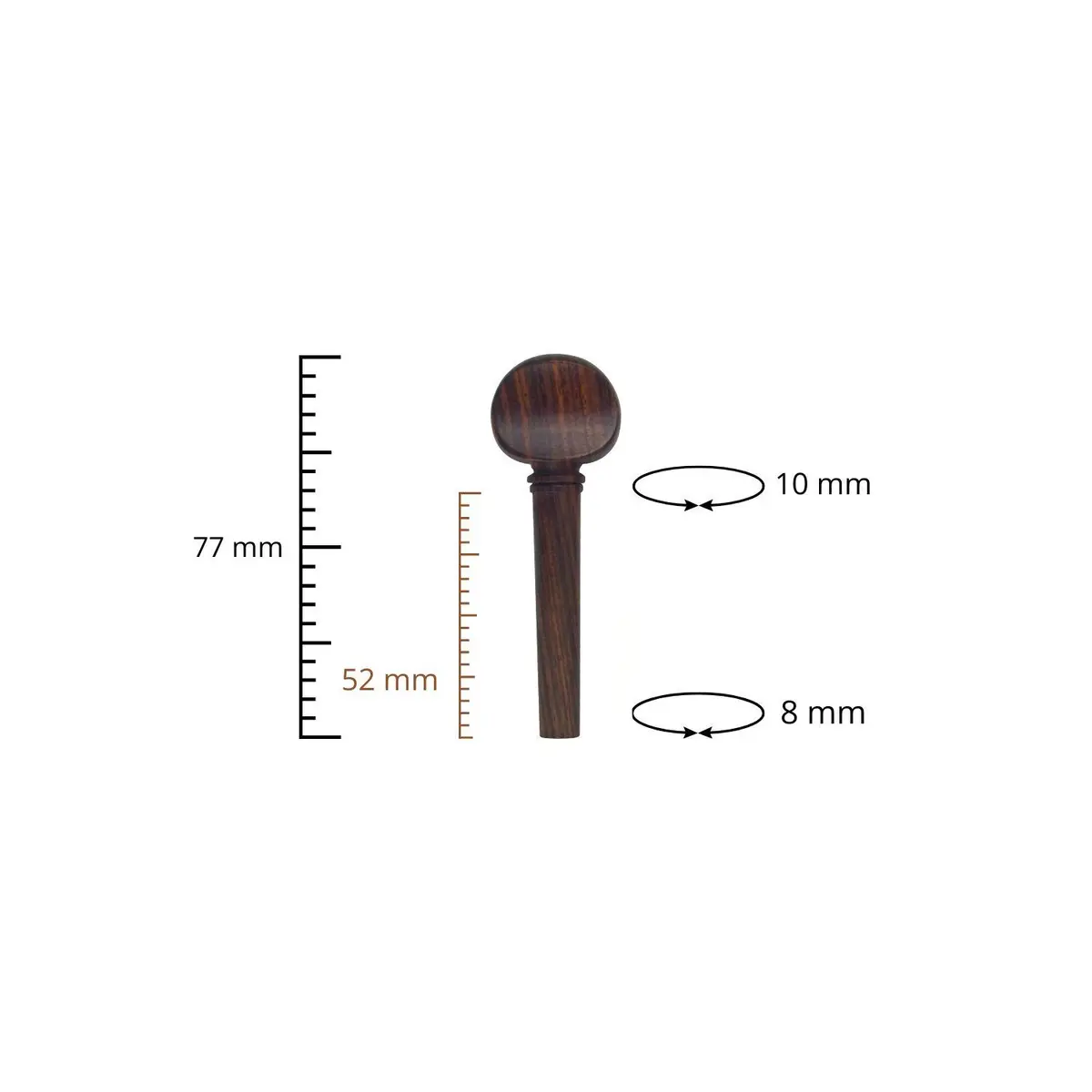 Cravelha para viola Rosewood modelo suiço LM (jogo)