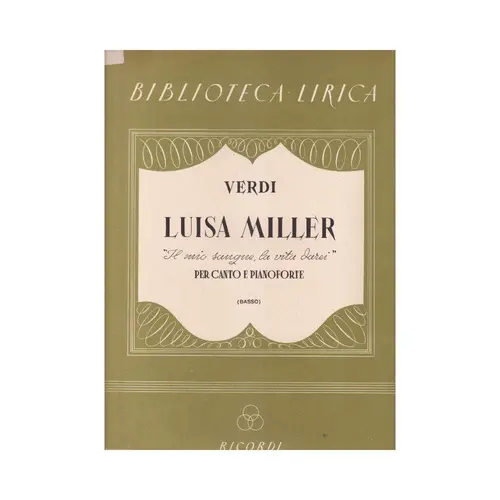 Luisa Miller - Il Mio Sangue,..  (Edição Antiga)