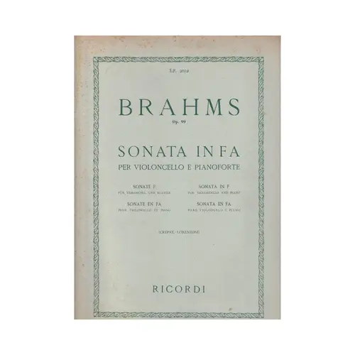 Sonata In Fa - Op.99  (Edição Antiga)