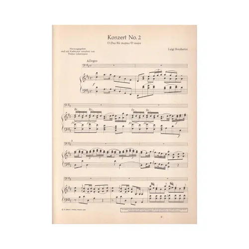 Konzert N.2  - D Dur Fur Violoncello  G 479