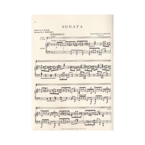 Sonata In E Minor