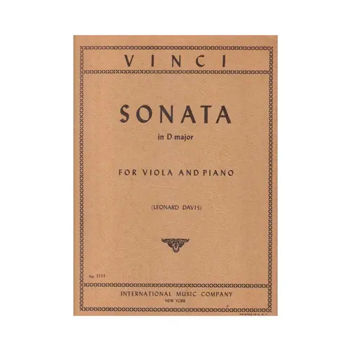 Sonata In D Maj.