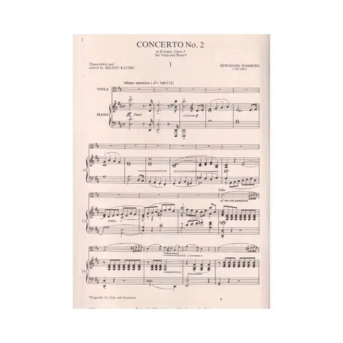 Concerto N.2 In D Maj-Op.3