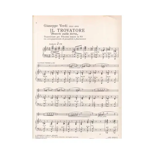 Il Trovatore  - Deserto Sulla Terra