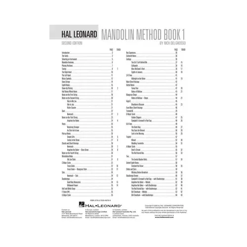 Hal Leonard Mandolin Method Book 1