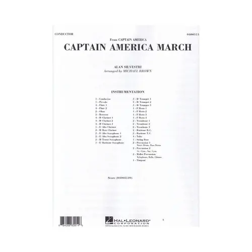 Captain America March - Score + Parts