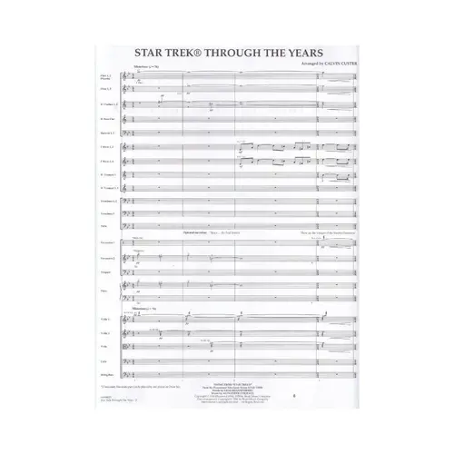 Star Trek Through The Years - Full Orchestra (Regente+Partes)