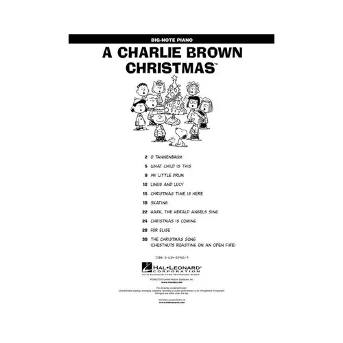 Charlie Brown Christmas - Big Note