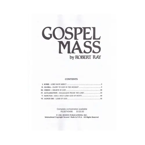 Gospel Mass