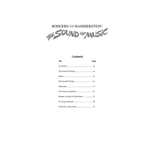 Sound Of The Music - Instrumental Solos For Flute
