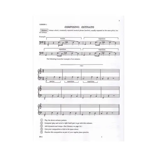 Composing At The Piano - Intermediate