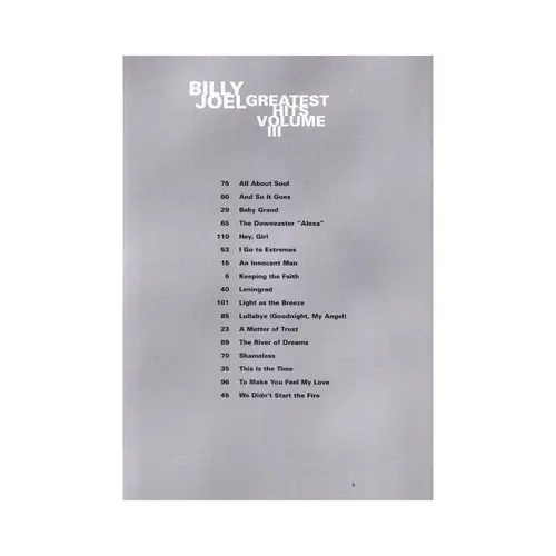 Billy Joel - Greatest Rits - Vol.3