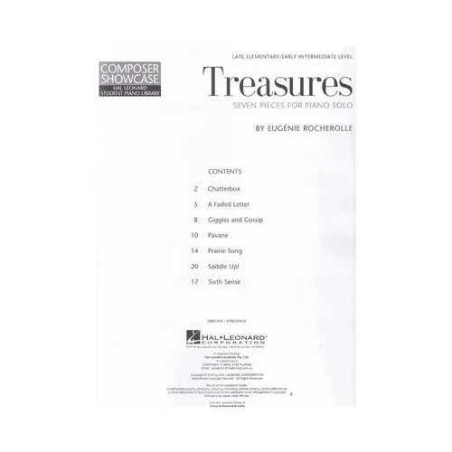 Treasures - Seven pieces for piano solo