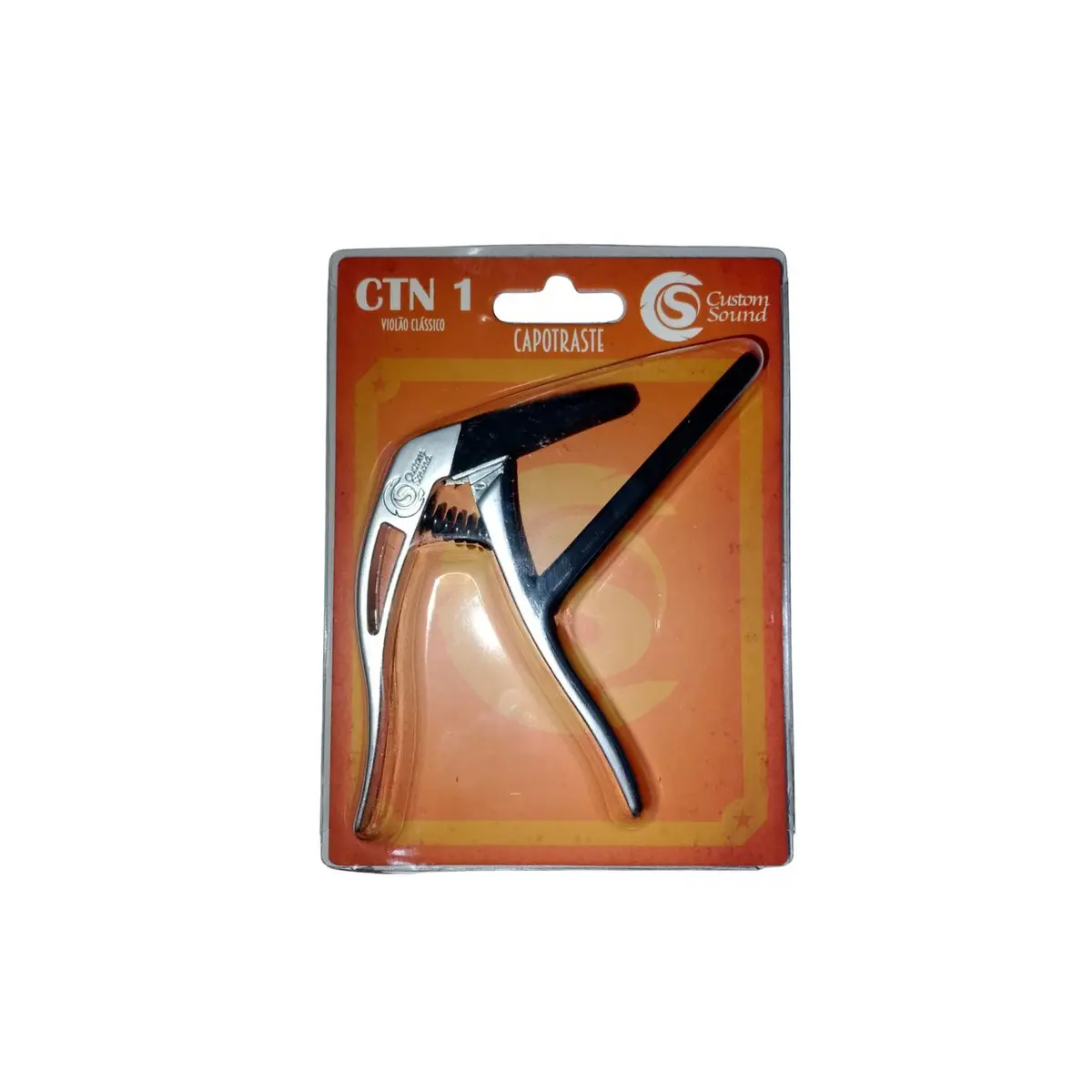 Capotraste violão nylon Custom Sound Cromado CTN1-CR
