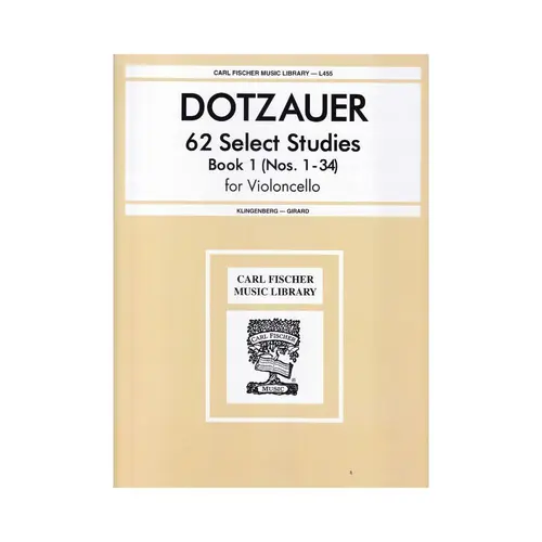62 Select Studies For Violoncello - Vol.1  (N.1-34)