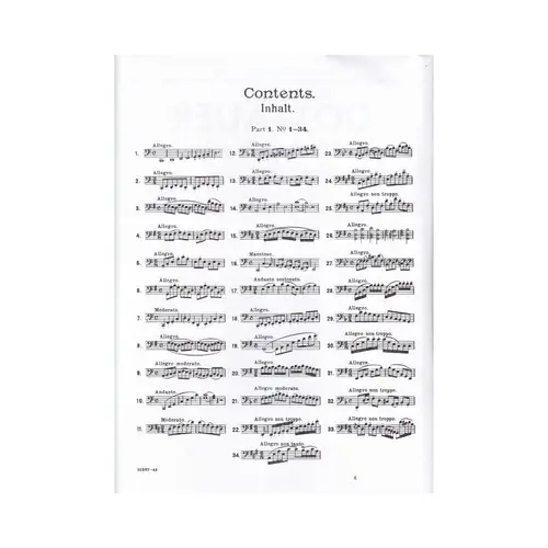 62 Select Studies For Violoncello - Vol.1  (N.1-34)