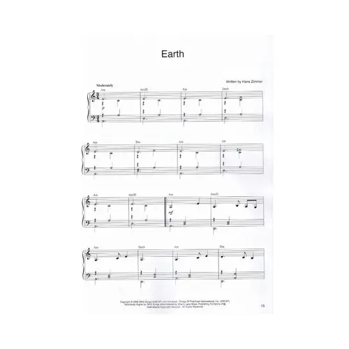 Music From The Motion Picture Gladiator - Piano Solo