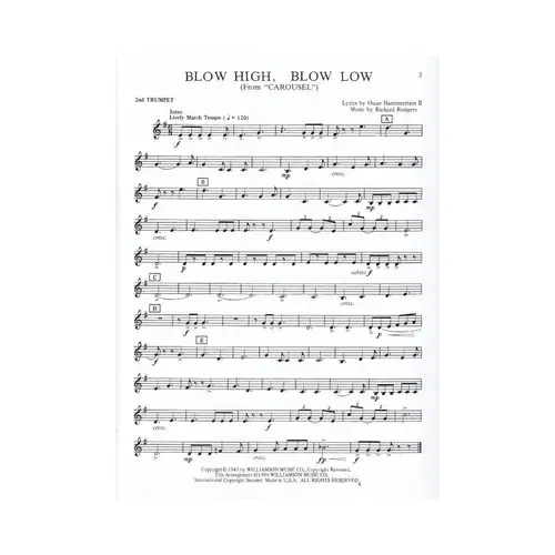 Rodgers E Hammerstein Hits - Trumpet Ii In Bb