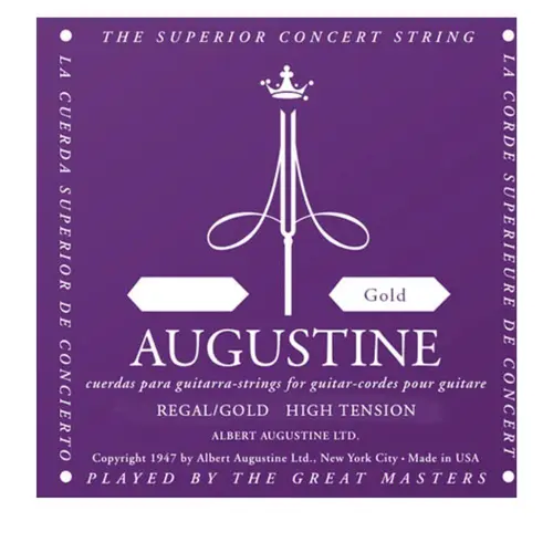 Encordoamento para violão nylon Augustine Regal gold - tensão alta