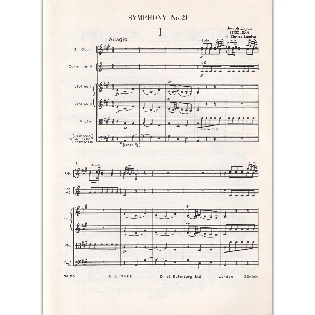 Symphony N.21 A Major