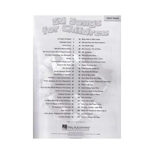 50 Songs For Children