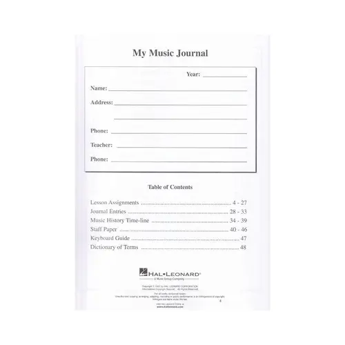 My Music Journal - Minha jornada Musical