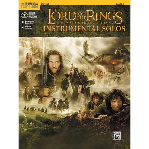 The Lord of the Rings Instrumental Solos: Clarinet Book & Online Audio/Software