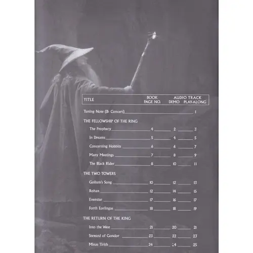 The Lord of the Rings Instrumental Solos: Tenor Sax Book & Online Audio