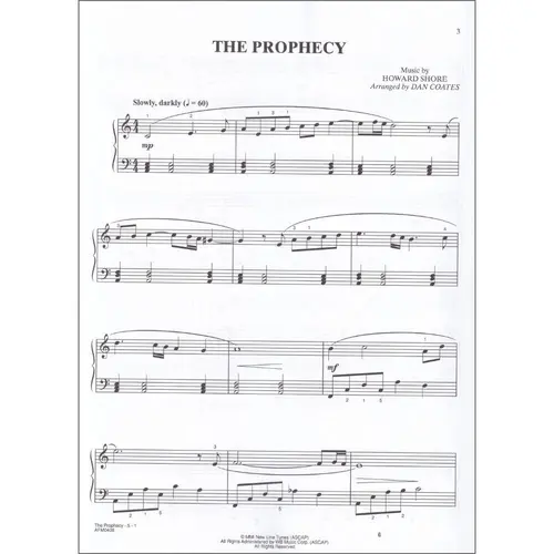 The Lord of the Rings Trilogy: Easy Piano