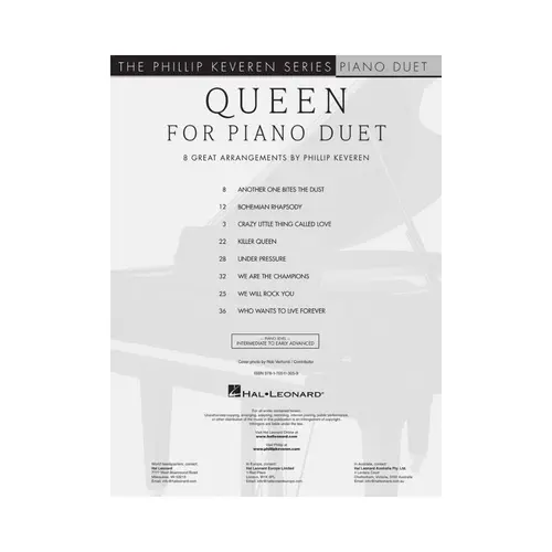 Queen for Piano Duet