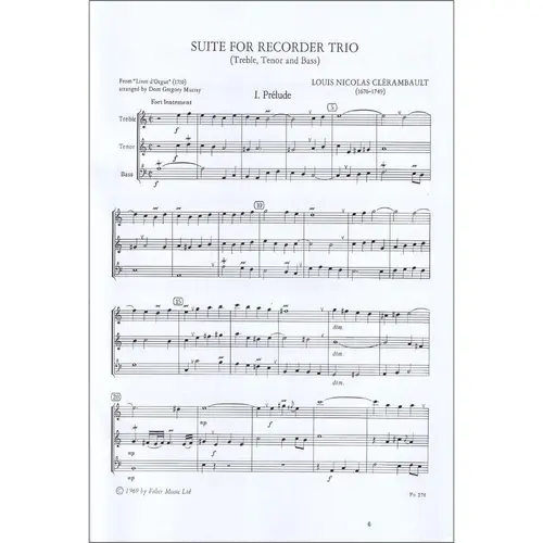 Suite For Recorder Trio