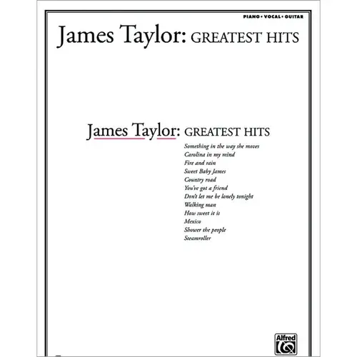 James Taylor: Greatest Hits - Piano, Vocal e Guitar