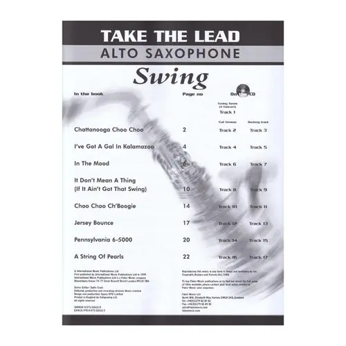 Take The Lead - Swing Sax Alto