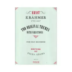 Two original themes with variations for solo recorder