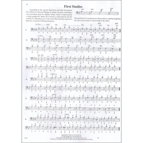 Method For Trombone And Baritone Bass Cleff - Áudio online