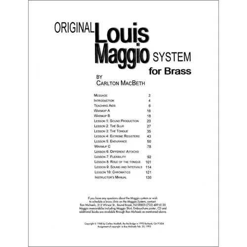 Original Louis Maggio for Brass