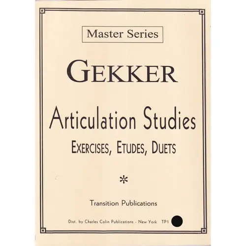 Articulation Studies, Exercises , etudes, duets