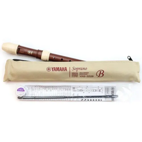 Flauta Doce Soprano Barroca Yamaha YRS-322B