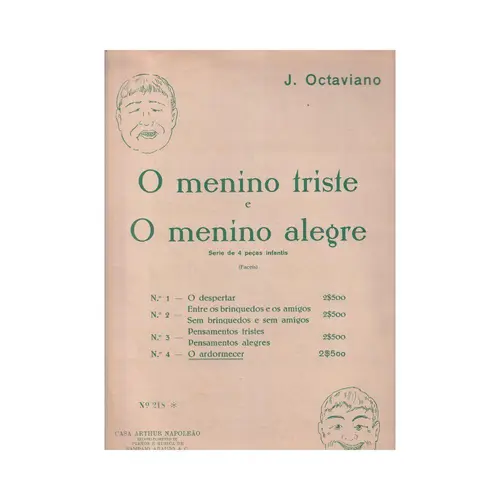 O Ardormecer  para piano (Edição Antiga)