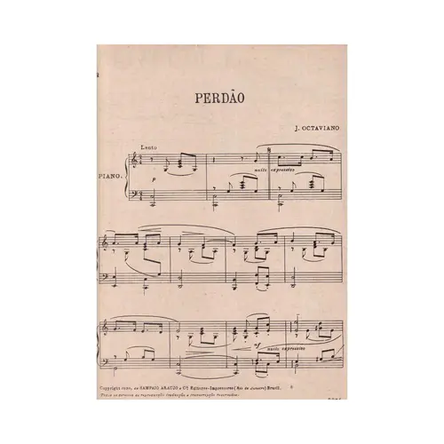 Perdão  para piano(Edição Antiga)